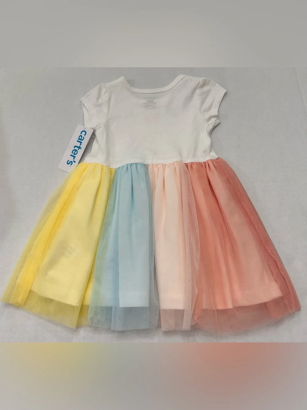 Carter's Baby Rainbow Tutu Dress Size 12 Months NWT's